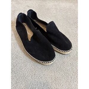 OAS Men's Black Suede Espadrilles Shoes Sz 43 EU Casual‎ Preppy Beach Comfort